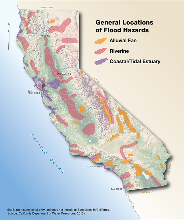 California flood insurance risk map